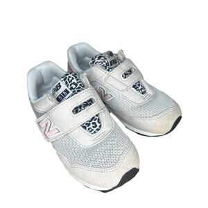 New Balance 515 Little Girls 10 Sneakers Low Top Hook Loop Pink Cheetah Shoe